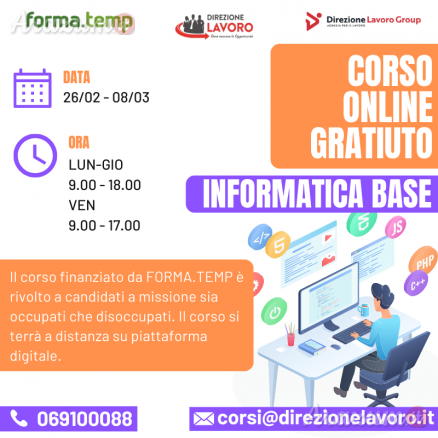 CORSO GRATUITO ONLINE 