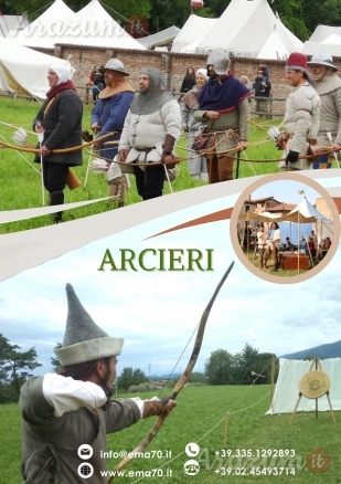 GRUPPO STORICO ARCIERI XII – XIII SECOLO - DANZE RINASCIMENTALI – ANTICHI MESTIERI – MERCATO STORICO – BANCHI GIULLARI – GRUPPI STORICI  – ARMI DA COMBATTIMENTO – DUELLI ARMATI – VELARI – FALCONIERI – EVENTI AZIENDALI – EVENTI PRIVATI – EVENTI PUBBLICI