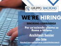 Architect Senior su Roma o Milano