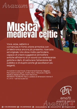 MUSICA MEDIEVAL CELTIC - PER EVENTI AZIENDALI - EVENTI PRIVATI - EVENTI PUBBLICI