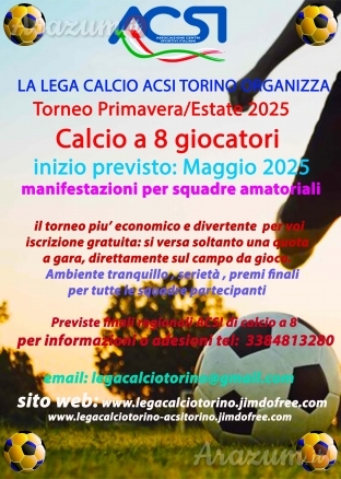 Calcio a 8: Torneo amatoriale di calcio a 8 