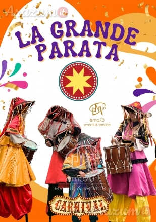 LA GRANDE PARATA DI CARNEVALE - EVENTI DI PIAZZA- ANIMAZIONE PER TUTTA LA FAMIGLIA- TRAMPOLIERI