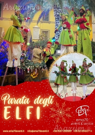 ARRIVANO GLI ELFI ANIMAZIONE ITINERANTE DI NATALE PER LE VIE DELLA TUA CITTA’ – EVENTI AZIENDALI