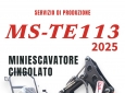 MINI ESCAVATORE CINGOLATO MS-TE113 JSB - IT