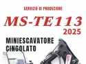 MINI ESCAVATORE CINGOLATO MS-TE113 JSB - IT