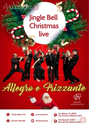 CONCERTO DI NATALE JINGLE BELL CHRISTMAS MUSICA LIVE DI NATALE PER TEATRI  PIAZZE CHIESE – EVENTI AZIENDALI EVENTI PRIVATI EVENTI PUBBLICI