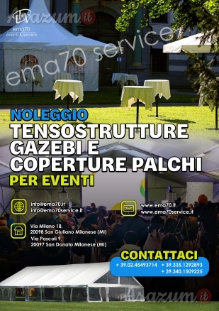 NOLEGGIO TENSOSTRUTTURE PER EVENTI MANIFESTAZIONI MEETING CONVENTION CONCERTI - PER EVENTI AZIENDALI