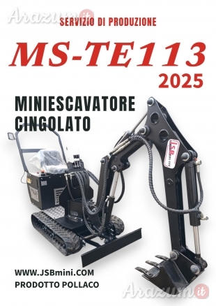 MINI ESCAVATORE CINGOLATO MS-TE113 JSB - IT