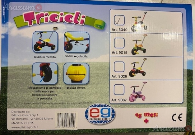 Triciclo x bambini